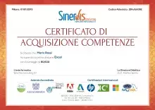 Attestato acquisizione competenze